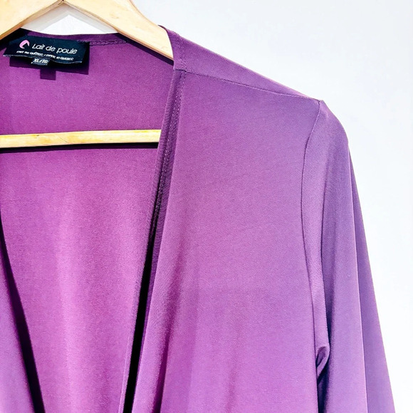 🌼NWOT 🌼 LAIT DE POULE Mauve wrap top - Picture 4 of 7